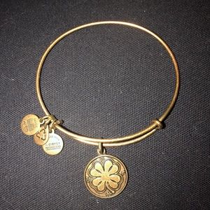 Gold Clover Alex & Ani Bracelet